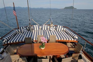 Gulet Capricorn -  On Deck dining and lounging